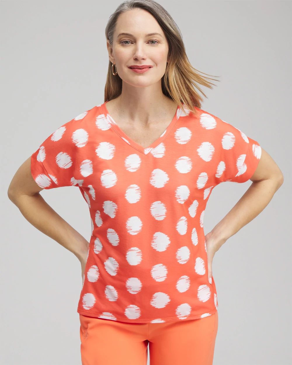 Zenergy® Dots Drop Shoulder Tee | Chico's